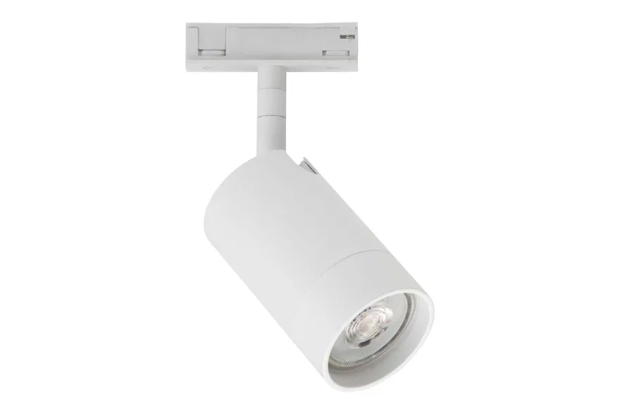 Designline Tube komplett 1,9 meter spotskinne med 5 spotter GU10 - Hvit