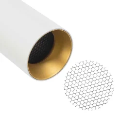 Designline Tube Pro komplett 1,9 meter spotskinne med 3 spotter GU10 - Hvit