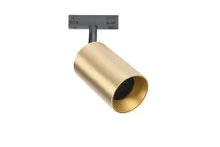 Designline Tube Pro komplett 1.9 meter spotskinne med 5 spotter GU10 - Svart/Messing