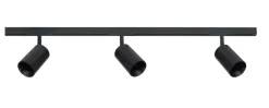 Designline Tube Pro komplett 1 meter spotskinne med 3 spotter GU10 - Svart