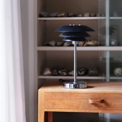 DL20 bordlampe - Krom/Svart