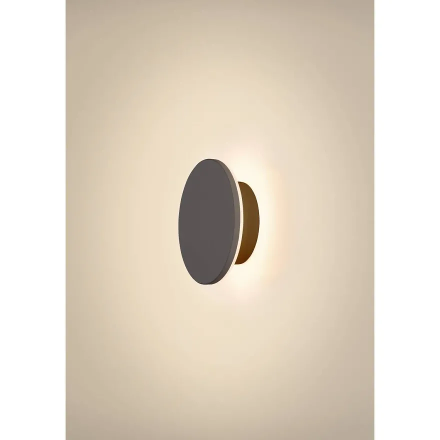 D-ring 16 cm vegglampe utendørs 7,5W 2700/3000 kelvin IP65 - dimbar