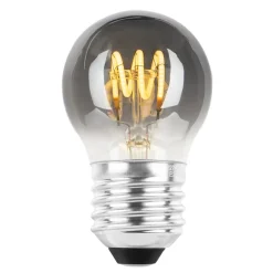 Ecolux E27 Spiral filament 4W 2700K 45 mm dimbar - Røykfarget