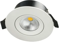 E95 lavtbyggende downlight 2700 Kelvin IsoSafe RA90 7W IP54 - Dimbar