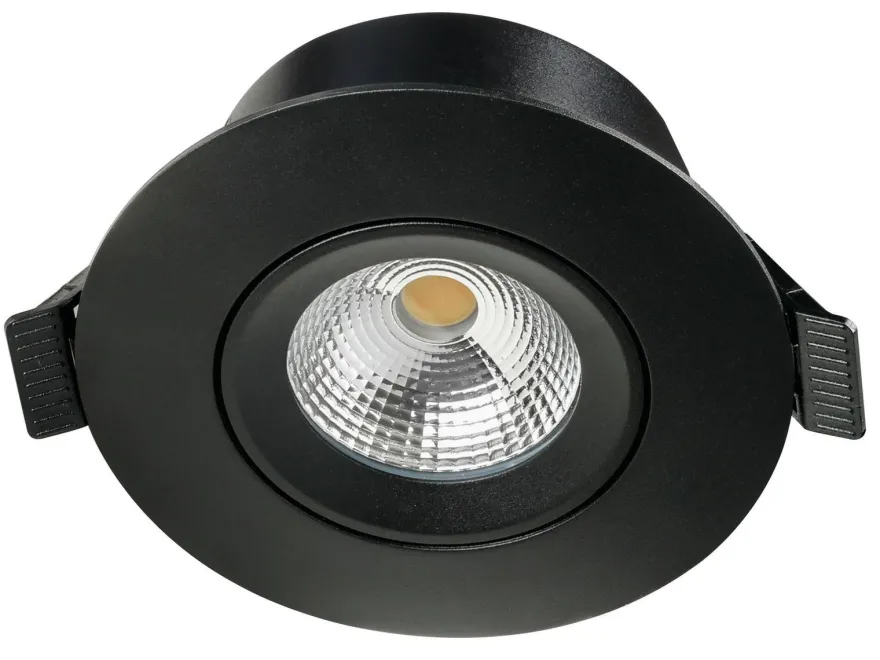 E95 lavtbyggende downlight 2700 Kelvin IsoSafe RA90 7W IP54 - Dimbar