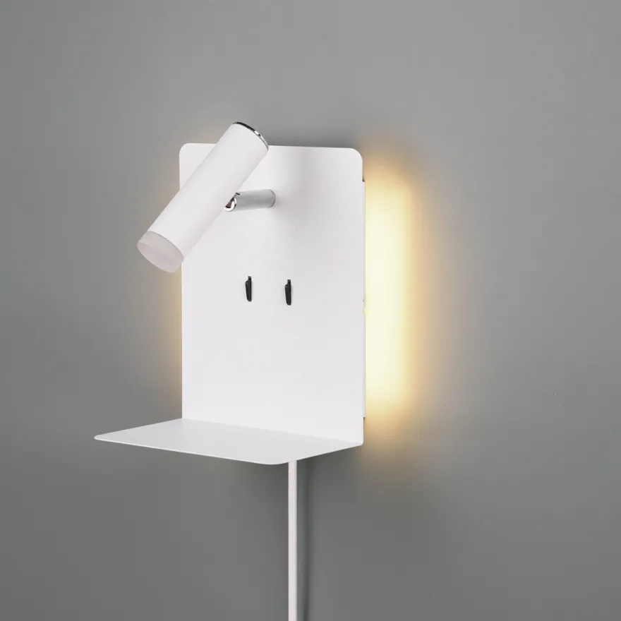 Element vegglampe - Hvit