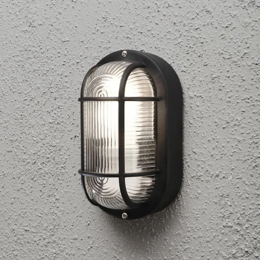 Elmas vegglampe utendørs IP44 - Svart