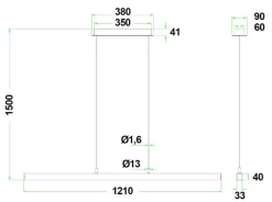 Era 1200 takpendel 22W 2700 Kelvin RA90 dimbar