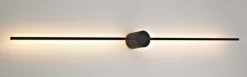 Eros 600 vegglampe IP44 dimbar Inwards - Svart