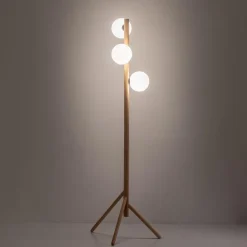 Estera wood gulvlampe 3-lys
