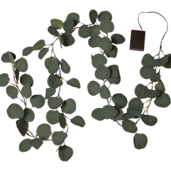 Eukalyptus dekorslynge med lys