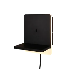 Fairfield vegglampe 9W 3000 Kelvin med USB - 3-step dim
