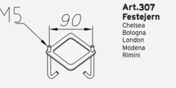 Festejern/betongforankring art 307