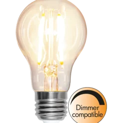Filament LED pære 8W dimbar (tilsvarer 72W)