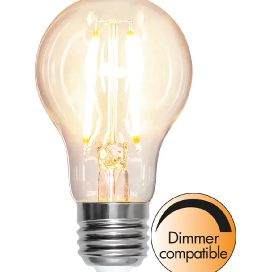 Filament LED pære 8W dimbar (tilsvarer 72W)