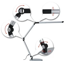 Flexbar skrivebordslampe 9,5W 3000-6500 Kelvin - 3-step dim