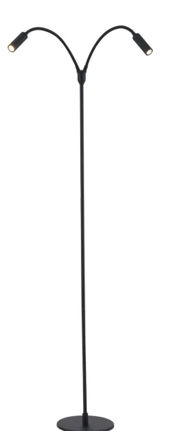 Flexi K2 gulvlampe 2x3W Dimbar - Svart