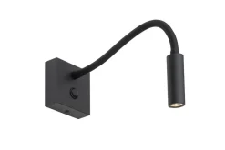 Flex vegglampe 3W 2700K - Svart