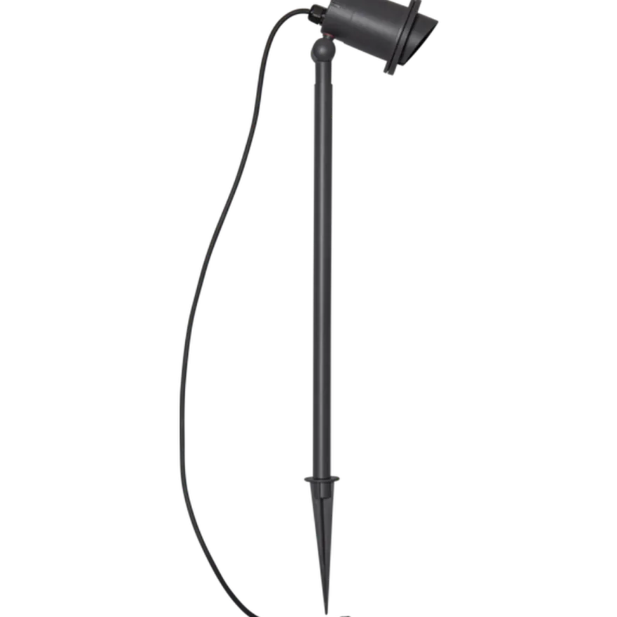 Focus uplight på spyd 67 cm utendørs GU10 IP44 - Svart