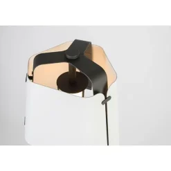 Fold bordlampe - Antrasitt/Hvit struktur