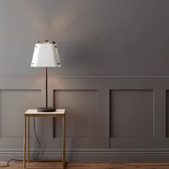 Fold bordlampe - Antrasitt/Hvit struktur