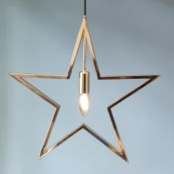 Frame adventsstjerne 42 cm - Gullfarget
