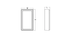 Frame vegg/taklampe 8W LED