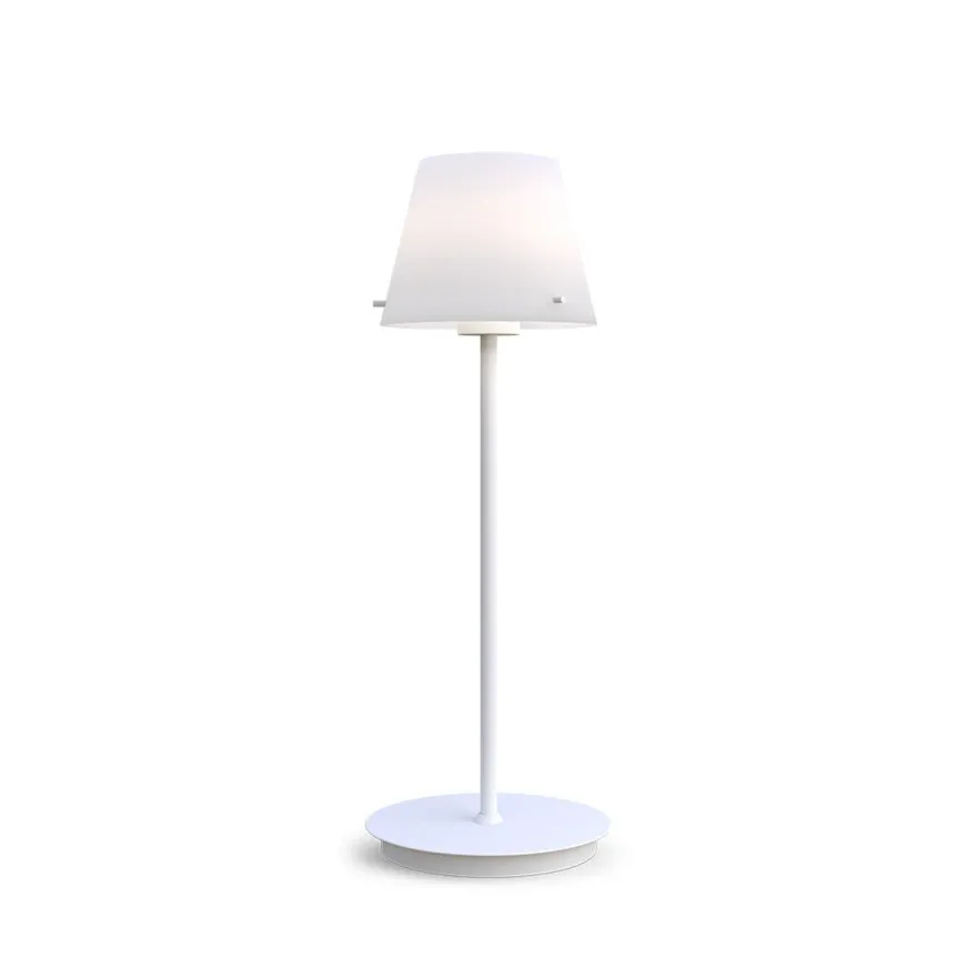 Gil bordlampe 33,5 cm - Opal/Hvit