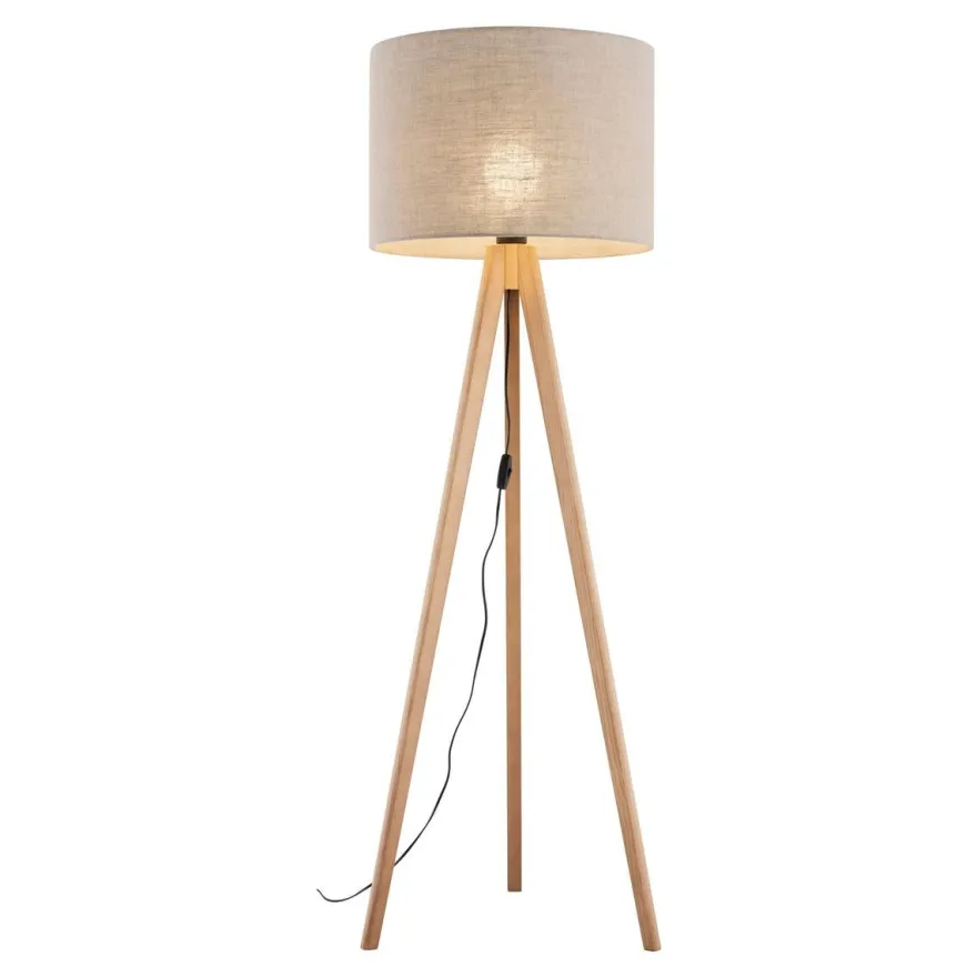 Grand gulvlampe - Furu
