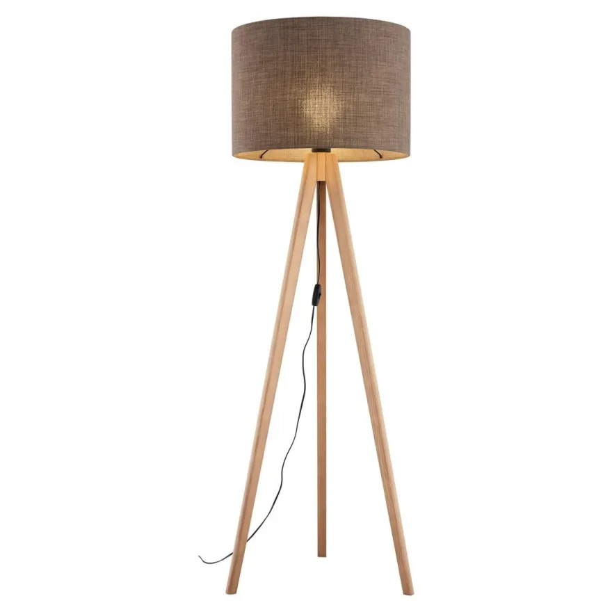 Grand gulvlampe - Furu