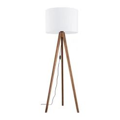 Grand gulvlampe - Valnøtt