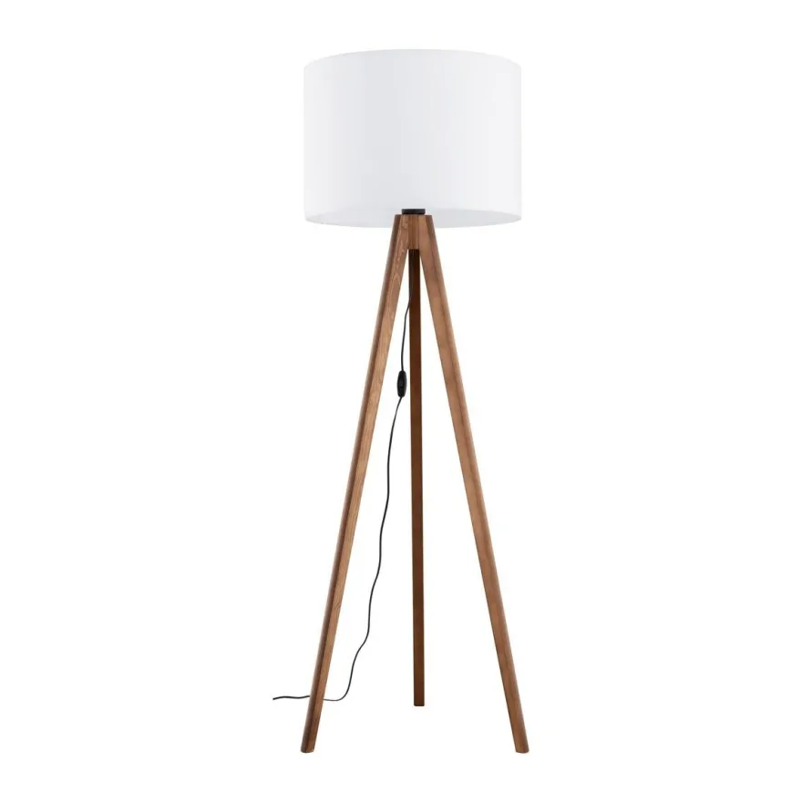 Grand gulvlampe - Valnøtt