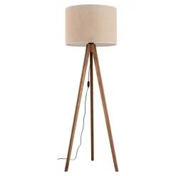 Grand gulvlampe - Valnøtt