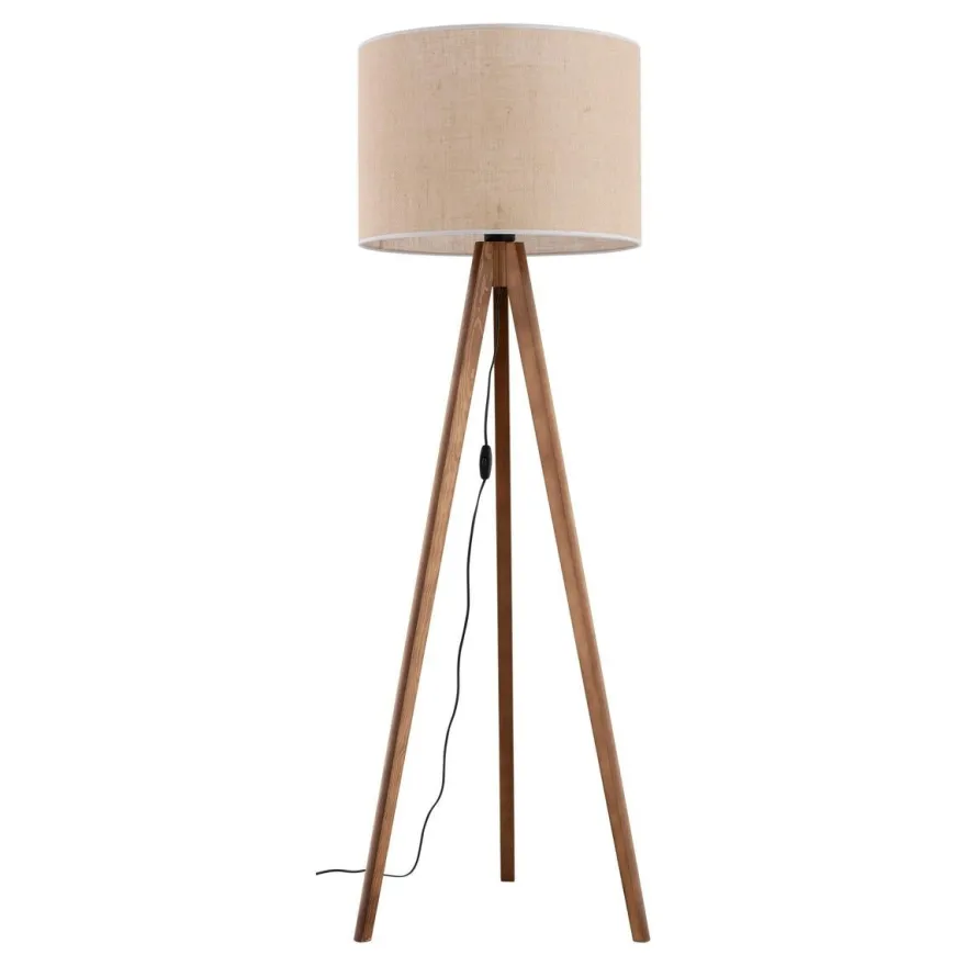 Grand gulvlampe - Valnøtt