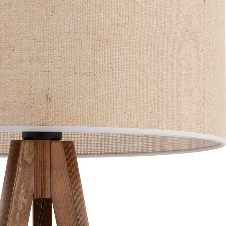 Grand gulvlampe - Valnøtt