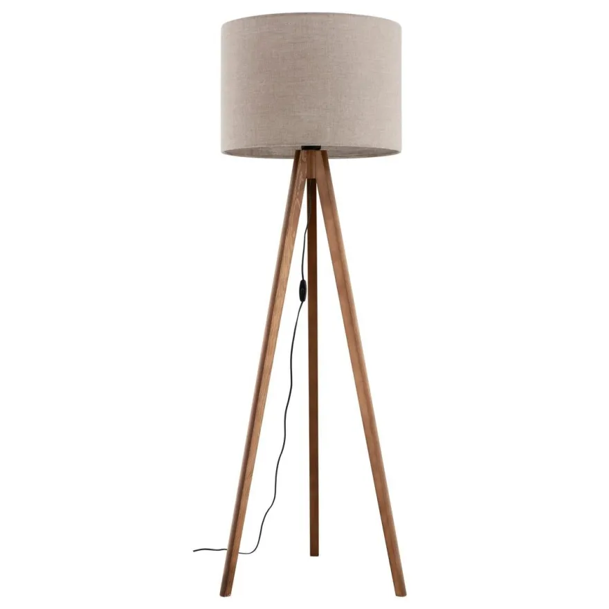 Grand gulvlampe - Valnøtt