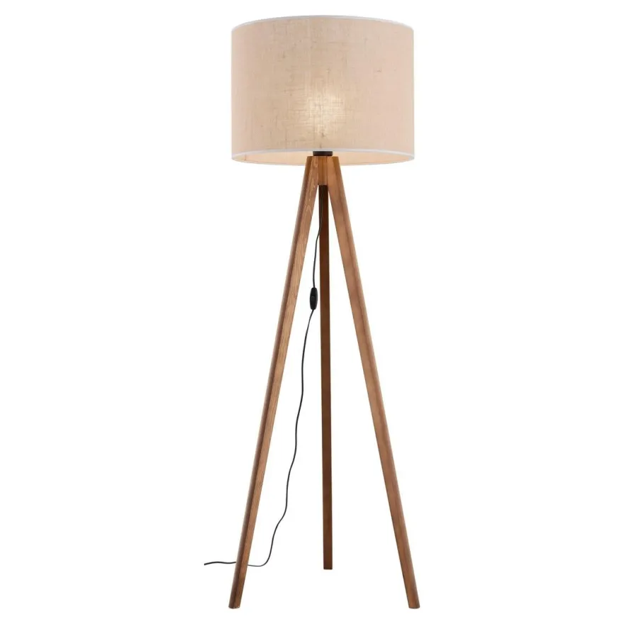 Grand gulvlampe - Valnøtt
