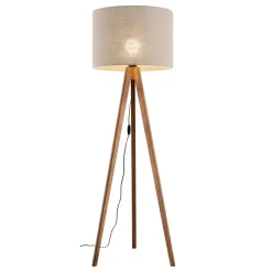 Grand gulvlampe - Valnøtt