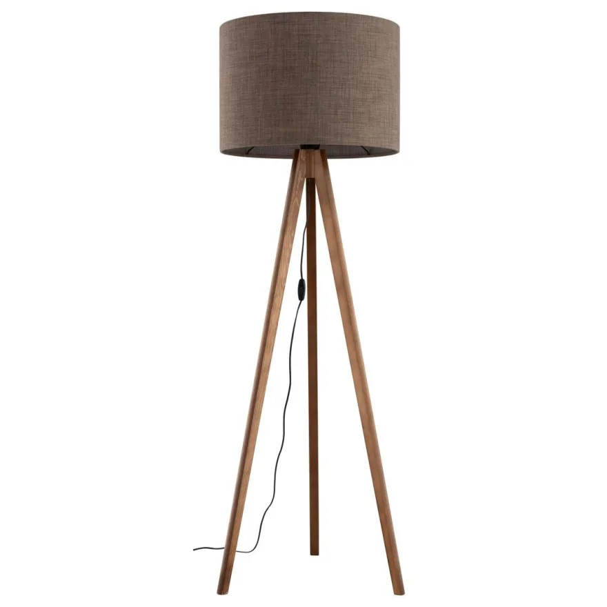 Grand gulvlampe - Valnøtt