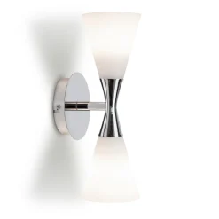 Harlekin Duo vegglampe - Krom