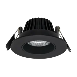 Icarus lavtbyggende downlight Isosafe 7W RA95 2700K 68-83 mm dimbar - Svart