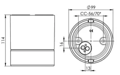 Ifø Light On Downlight Badstu IP44 GU10