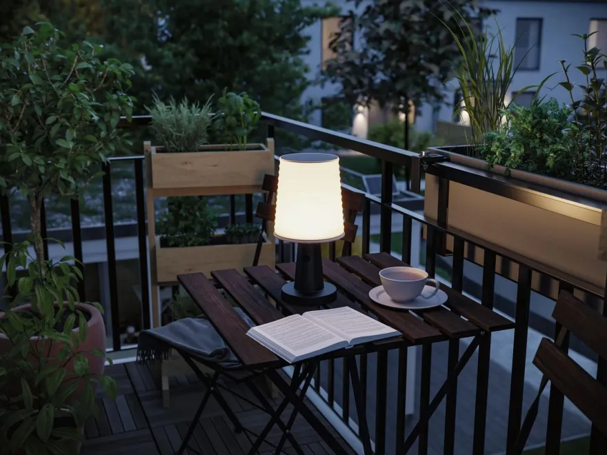 Ilanga portabel bordlampe oppladbar 2,1W 2700 Kelvin IP44 - Solcelle