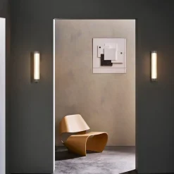 Io 420 vegglampe IP44 - Krom
