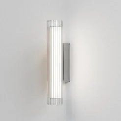 Io 420 vegglampe IP44 - Krom