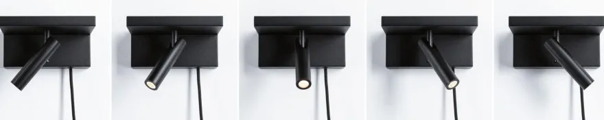 Jerik vegglampe 2,4W 3000 Kelvin med USB - 3 step dim