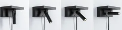 Jerik vegglampe 2,4W 3000 Kelvin med USB - 3 step dim