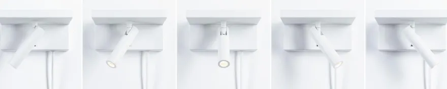 Jerik vegglampe 2,4W 3000 Kelvin med USB - 3 step dim