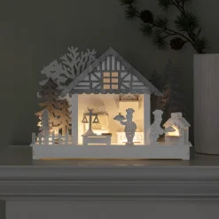 Juleby med baker - Hvit/grå