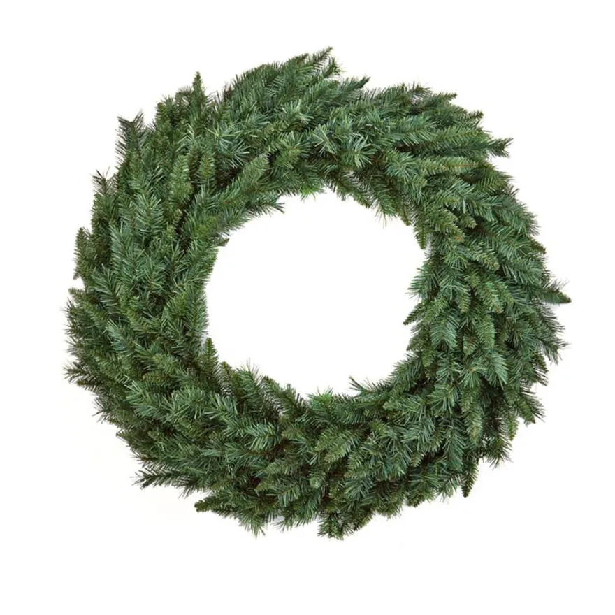 Julekrans 120 cm uten lys - Grønn